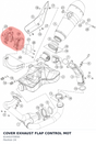 Diagram preview: COVER EXHAUST FLAP CONTROL MOT (61441070050)