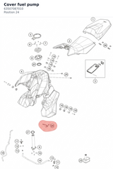 Diagram preview: Cover fuel pump (63507087010)