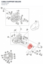 Diagram preview: CABLE SUPPORT BELOW (90130003005)
