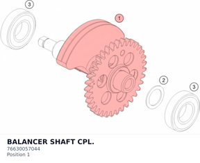 Diagram preview: BALANCER SHAFT CPL. (76630057044)