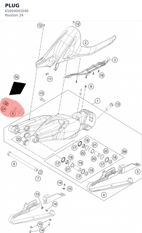Diagram preview: PLUG (61604041040)