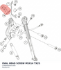 Diagram preview: OVAL HEAD SCREW M5X14 TX25 (C0900000501400)