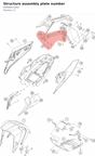 Diagram preview: Structure assembly plate number (93008015200)