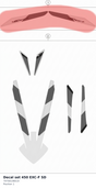 Diagram preview: Decal set 450 EXC-F SD (79708198019)