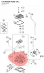 Diagram preview: CYLINDER HEAD CPL. (79036020044)