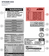 Diagram preview: STICKER ECE (61903095000)