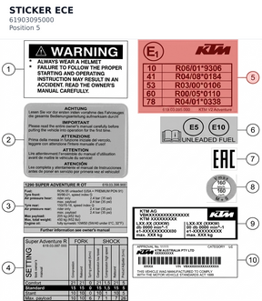Diagram preview: STICKER ECE (61903095000)