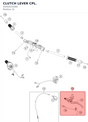 Diagram preview: CLUTCH LEVER CPL. (93502031000)