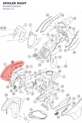 Diagram preview: SPOILER RIGHT (6030805100030A)
