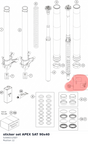 Diagram preview: sticker set APEX SAT 90x40 (52000212SET)