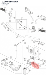 Diagram preview: CLUTCH LEVER KIT (61902031000)