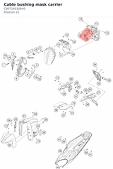 Diagram preview: Cable bushing mask carrier (C90714010040)