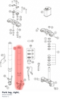 Diagram preview: Fork leg, right. (93101102000)