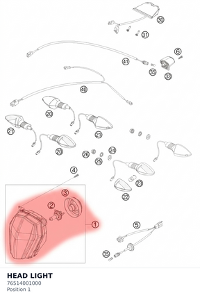 Diagram preview: HEAD LIGHT (76514001000)
