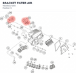 Diagram preview: BRACKET FILTER AIR (96306017000)