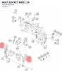 Diagram preview: BOLT SOCKET M8X1.25 (J900000803004)
