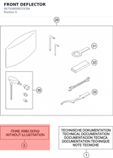 Diagram preview: FRONT DEFLECTOR (A67508008033CBA)