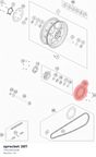 Diagram preview: sprocket 38T (75010051038)