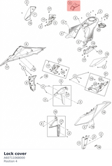 Diagram preview: Lock cover (A60711068000)