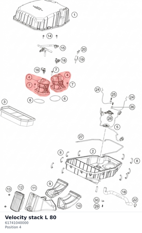 Diagram preview: Velocity stack L 80 (61741040000)