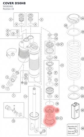 Diagram preview: COVER D50H8 (50181061)