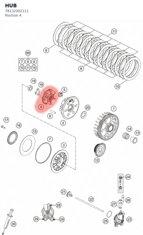 Diagram preview: HUB (78132002111)