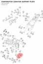 Diagram preview: EVAPORATIVE CANISTER SUPPORT PLATE (94515003000)