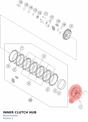 Diagram preview: INNER CLUTCH HUB (90232102000)