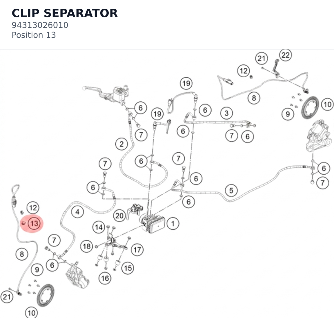 Diagram preview: CLIP SEPARATOR (94313026010)