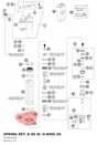 Diagram preview: SPRING RET. D 80 W. O-RING  05 (50180463S)