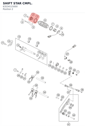 Diagram preview: SHIFT STAR CMPL. (63534115000)