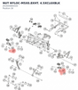 Diagram preview: NUT NYLOC-M5X0.8XHT. 4.5XCL6XBLK (J910000800500)