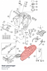 Diagram preview: Seat passenger (60707047000)