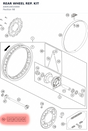 Diagram preview: REAR WHEEL REP. KIT (A40510015000)