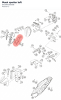 Diagram preview: Mask spoiler left (64108003000EB)