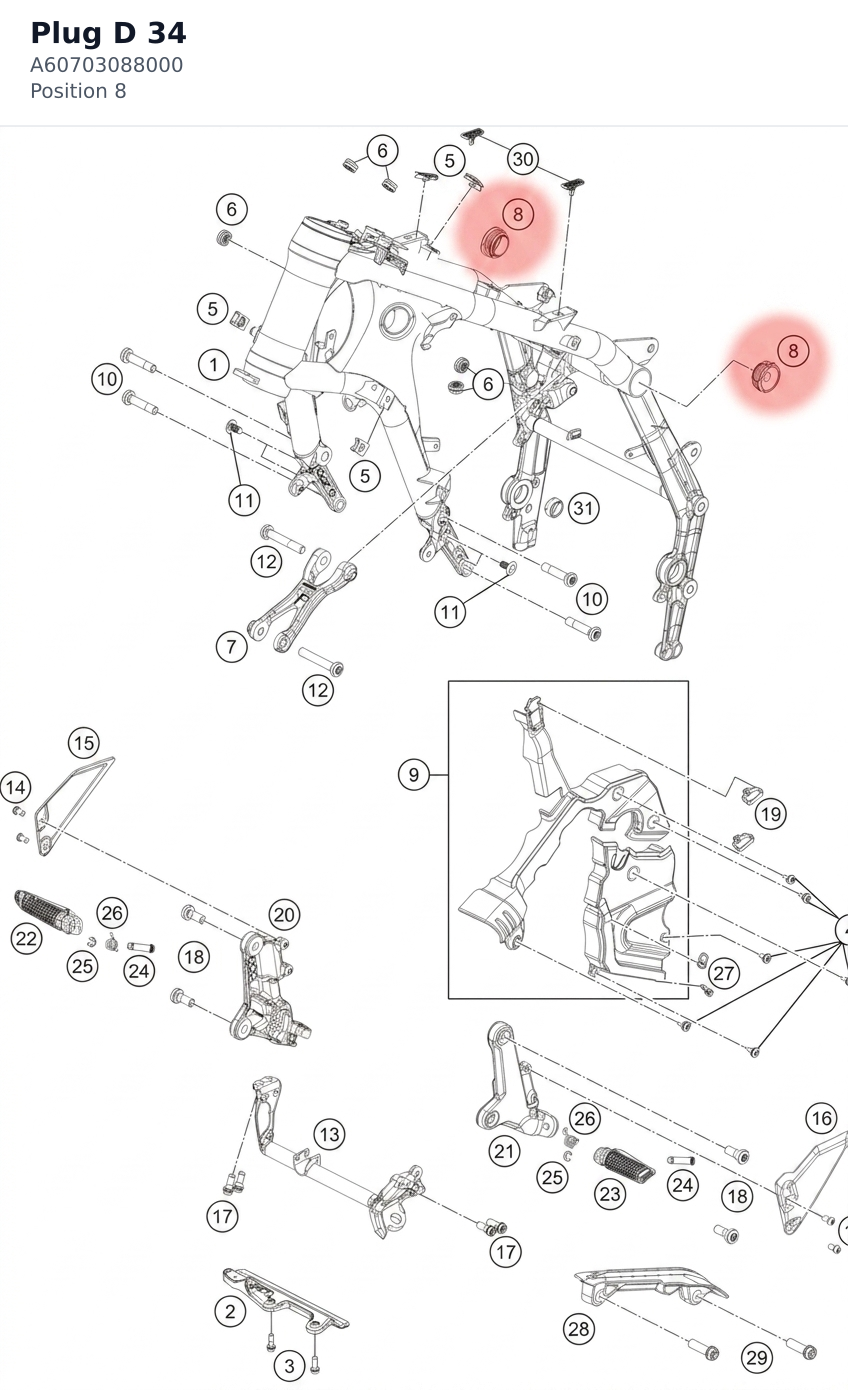 Diagram preview: Plug D 34 (A60703088000)