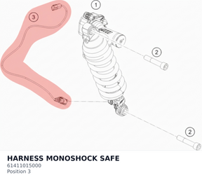Diagram preview: HARNESS MONOSHOCK SAFE (61411015000)