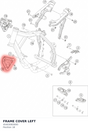 Diagram preview: FRAME COVER LEFT (45403083000)