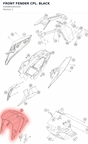 Diagram preview: FRONT FENDER CPL. BLACK (9300801003330)