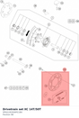 Diagram preview: Drivetrain set XC 14T/50T (SPAA14G50AM118A)
