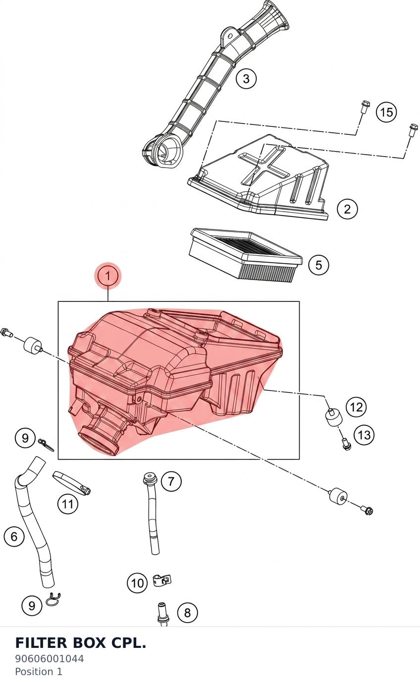 Diagram preview: FILTER BOX CPL. (90606001044)