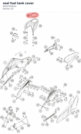 Diagram preview: seal fuel tank cover (96307058010)