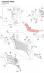 Diagram preview: COOLING HOSE (76535025100)