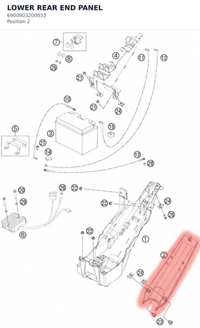 Diagram preview: LOWER REAR END PANEL (6900803200033)