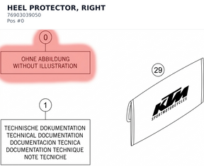 Diagram preview: HEEL PROTECTOR, RIGHT (76903039050)
