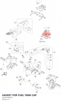 Diagram preview: GASKET FOR FUEL TANK CAP (61907008010)