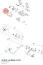 Diagram preview: SCREW LOCKING LEVER (90134025000)