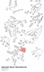 Diagram preview: BRACKET BELLY PAN REAR RH (94805030020)