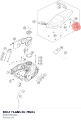 Diagram preview: BOLT FLANGED M6X1 (J900000602014)