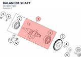 Diagram preview: BALANCER SHAFT (90230057100)